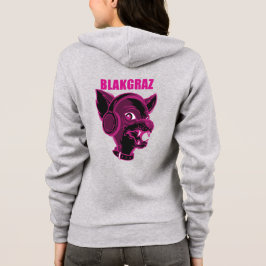 Blakgraz Lucy the Dog met Headphones T-Shirt