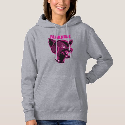 Blakgraz Lucy the Dog met Headphones Tanktop (Voorkant)