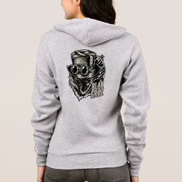 Blakgraz Steampunk Pet en Goggles Hoodie