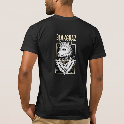 Blakgraz Werewolf Portret Hoodie T-shirt (Achterkant)