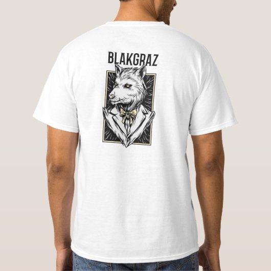 Blakgraz Werewolf Portret Hoodie T-shirt (Achterkant)