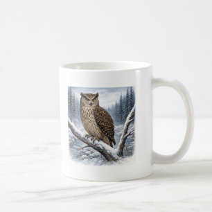 Blakiston's Visuil in Winterbos – Koffiemok