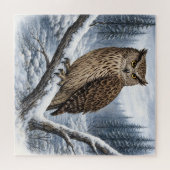 Blakiston's Visuil in Winterbos – Legpuzzel (Horizontaal)