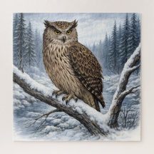 Blakiston's Visuil in Winterbos –