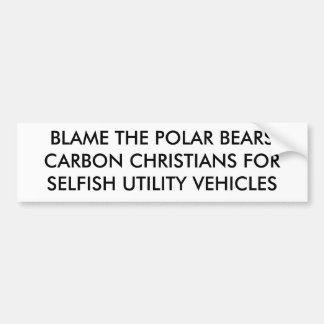 BLAM DE POLAIRE BEARSCARBON CHRISTIANS FORSELFI... BUMPERSTICKER