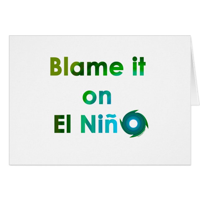 Blame El Nino (Voorkant Horizontaal)