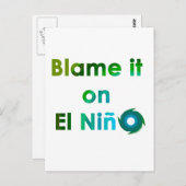 Blame El Nino Briefkaart (Voorkant / Achterkant)