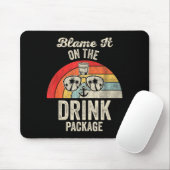 Blame It On The Drink Package Cruise Fun Muismat (Met muis)
