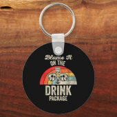 Blame It On The Drink Package Cruise Fun  Sleutelhanger (Voorkant)
