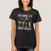 Blame It On the Drink Package Cruise Vacation Hawa T-shirt (Voorkant)