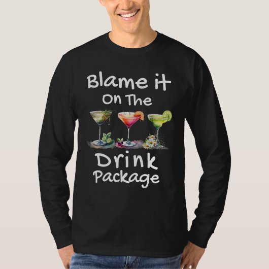 Blame It On The Drink Package T-shirt (Voorkant)
