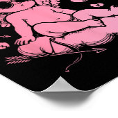 Blame My Aim Not Me Funny Cupid Valentine Poster (Hoek)