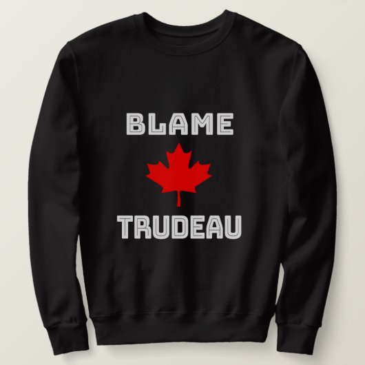 Blame Trudeau Trui (Design voorkant)