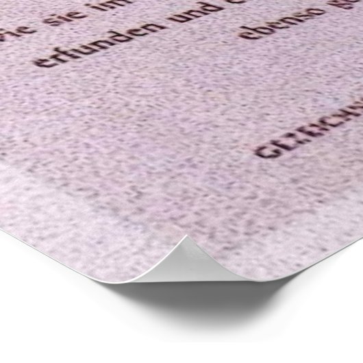 Blamenuhr Flower Clock Art Poster (Hoek)