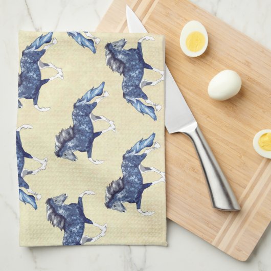 Blámóða 2 theedoek (Quarter Fold)