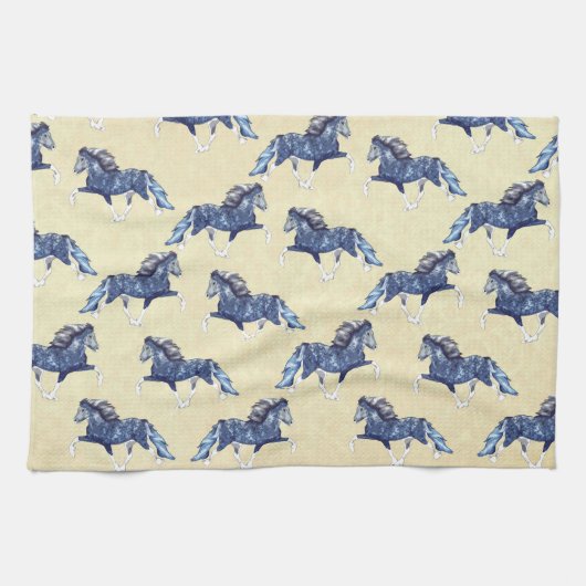 Blámóða 2 theedoek (Horizontaal)