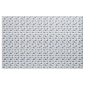 Blámóða en de gelukkige bloemen stof (Yard (91,4 cm))