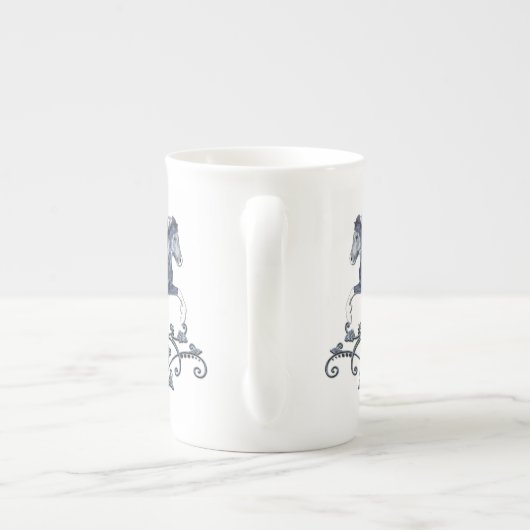 Blámóða Porselein Kop (Achterkant)