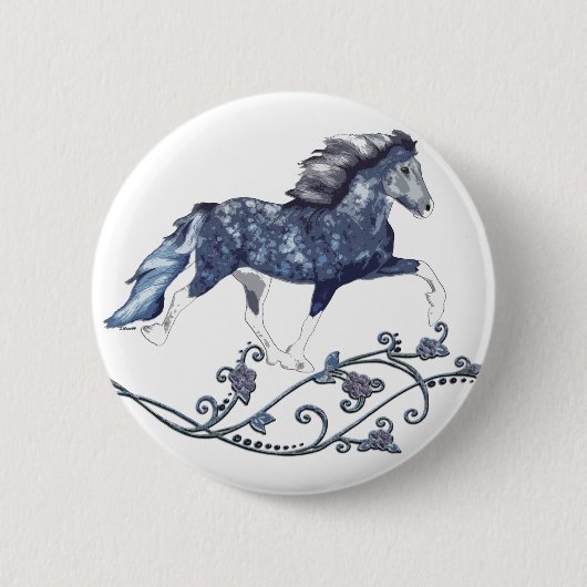 Blámóða Ronde Button 5,7 Cm (Voorkant)