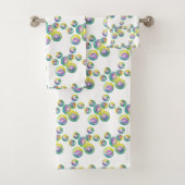 Blanbelen Iridescent Rainbow Bubble Wand Bad Handdoek (Insitu)