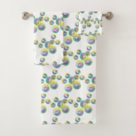 Blanbelen Iridescent Rainbow Bubble Wand Bad Handdoek