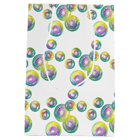 Blanbelen met regenboogzeep medium cadeauzakje (Achterkant)