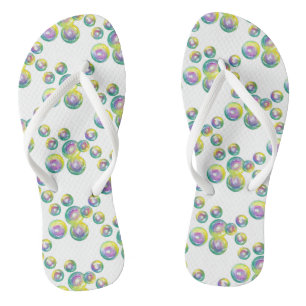 Blanbelen met regenboogzeep teenslippers