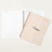 Blanc Cream Batik Elegant Monogram Naam Planner (Display)