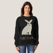 Blanc De Hotot Rabbit Stone Rabbits Bun Bunny Trui (Voorkant volledig)