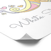 Blanca B initiaal doedle art name betekent Poster (Hoek)