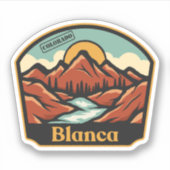 Blanca, Colorado Sticker (Voorkant)