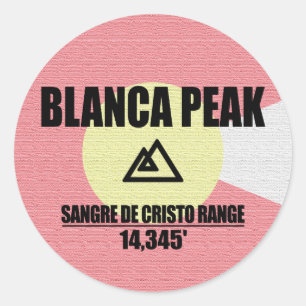 Blanca Peak Ronde Sticker