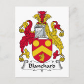 Blanchard Family Crest Briefkaart (Voorkant)