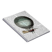 Blanchard  Hot Air Ballon Notitieboek (Rechterzijde)