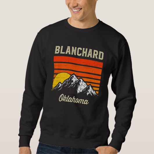 Blanchard Oklahoma Retro City State , Verenigde St Trui (Voorkant)
