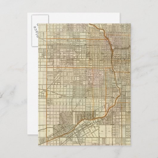 Blanchard's gids van Chicago Briefkaart (Voorkant / Achterkant)