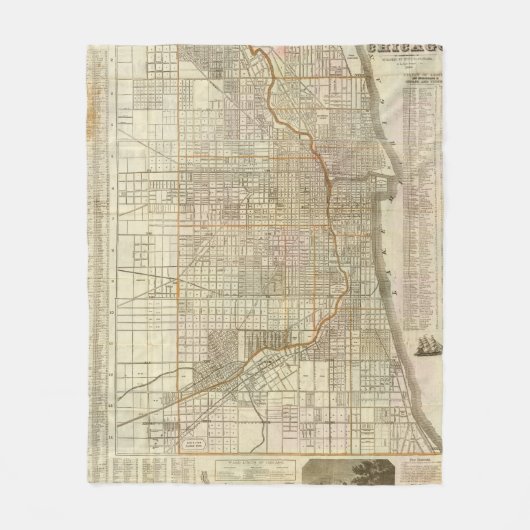 Blanchard's gids van Chicago Fleece Deken (Voorkant)