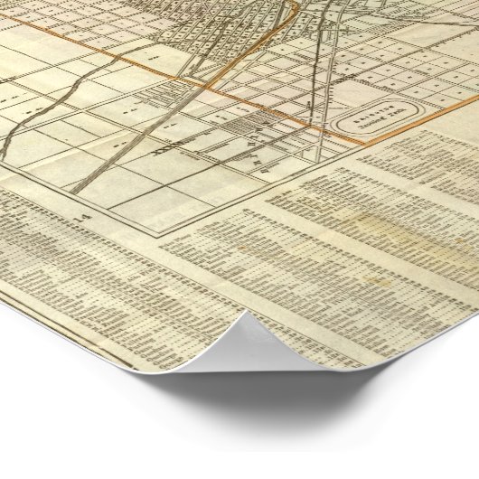 Blanchard's gids van Chicago Poster (Hoek)