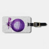 Blanchards Hydrogeen (Paars) Hot Air Ballon Bagagelabel (Voorkant horizontaal)