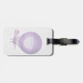 Blanchards Hydrogeen (Paars) Hot Air Ballon Bagagelabel (Achterkant horizontaal)