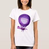 Blanchards Hydrogeen (Paars) Hot Air Ballon T-shirt (Voorkant)