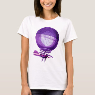 Blanchards Hydrogeen (Paars) Hot Air Ballon T-shirt
