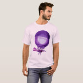 Blanchards Hydrogeen (Paars) Hot Air Ballon T-shirt (Voorkant volledig)