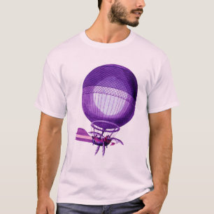 Blanchards Hydrogeen (Paars) Hot Air Ballon T-shirt