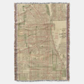 Blanchard's kaart van Chicago Deken (Voorkant Verticaal)
