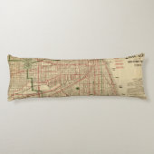 Blanchard's kaart van Chicago Lichaamskussen (Achterkant)
