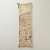 Blanchard's kaart van Chicago Lichaamskussen (Achterkant (Verticaal))