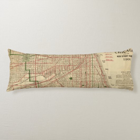 Blanchard's kaart van Chicago Lichaamskussen (Voorkant)