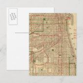 Blanchard's map of Chicago Briefkaart (Voorkant / Achterkant)