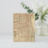 Blanchard's map of Chicago Briefkaart (Staand voorkant)